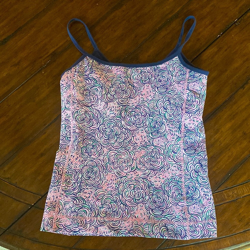 Lilly Pulitzer athletic workout tank floral print